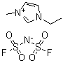 甲基乙基咪唑鎓二(氟磺酰基)亚胺盐分子结构 (CAS 235789-75-0)