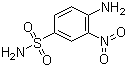 structure of CAS# 2360-19-2, 4-Amino-3-nitrobenzenesulfonamide;4-Amino-3-nitrobenzene-1-sulfonamide