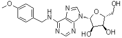 N-(4-Methoxybenzyl)-adenosine molecular structure (CAS 23666-24-2)