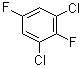 2,6-二氯-1,4-二氟苯分子结构 (CAS 2367-80-8)