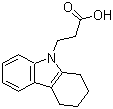 3-(1,2,3,4-Tetrahydro-9H-carbazol-9-yl)propanoic acid molecular structure (CAS 23690-80-4)