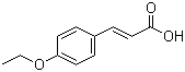 structure of CAS# 2373-79-7, 4-Ethoxycinnamic acid;3-(4-Ethoxyphenyl)acrylic acid