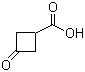 结构式 CAS# 23761-23-1, 3-氧代环丁烷基羧酸; 3-氧代环丁烷羧酸