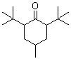 structure of CAS# 23790-39-8, 2,6-Di-tert-butyl-4-methylcyclohexanone;2,6-Bis(1,1-dimethylethyl)-4-methylcyclohexanone; 2,6-Di-tert-butyl-4-methylcyclohexanone; NSC 22256