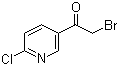 5-(2-溴乙酰基)-2-氯吡啶分子结构 (CAS 23794-13-0)