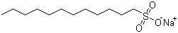 十二烷基磺酸钠分子结构 (CAS 2386-53-0)