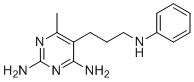 5-(3-Anilinopropyl)-6-methylpyrimidine-2,4-diamine molecular structure (CAS 2387-89-5)