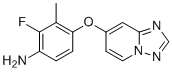 structure of CAS# 2387518-94-5, 4-([1,2,4]Triazolo[1,5-a]pyridin-7-yloxy)-2-fluoro-3-methylaniline;2-fluoro-3-methyl-4-([1,2,4]triazolo[1,5-a]pyridin-7-yloxy)aniline