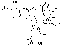 structure of CAS# 23893-13-2, Anhydroerythromycin A;9-Deoxo-6,12-dideoxy-6,9:9,12-diepoxyerythromycin; 6,9,12-Anhydroerythromycin A; Anhydroerythromycin; Anhydroerythromycin A; BRL 46355ER; EM 202; Erythromycin anhydride