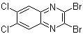 2,3-Dibromo-6,7-dichloroquinoxaline molecular structure (CAS 239095-84-2)