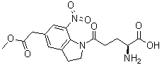 (alphaS)-alpha-Amino-2,3-dihydro-5-(2-methoxy-2-oxoethyl)-7-nitro-delta-oxo-1H-indole-1-pentanoic acid molecular structure (CAS 239135-34-3)
