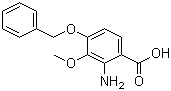 结构式 CAS# 23938-73-0, 4-(苄氧基)-3-甲氧基邻氨基苯甲酸