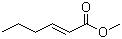 structure of CAS# 2396-77-2, Methyl 2-hexenoate;Methyl hex-2-enoate
