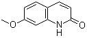 结构式 CAS# 23981-26-2, 7-甲氧基喹啉-2(1H)-酮