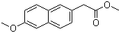 结构式 CAS# 23981-48-8, 6-甲氧基-2-萘乙酸甲酯