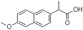 structure of CAS# 23981-80-8, 2-(6-Methoxy-2-naphthyl)propionic acid