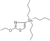 结构式 CAS# 240816-28-8, 2-(乙氧基)-4-(三甲基锡烷基)噻唑