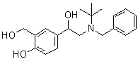 alpha1-[[(1,1-Dimethylethyl)(phenylmethyl)amino]methyl]-4-hydroxy-1,3-benzenedimethanol molecular structure (CAS 24085-03-8)