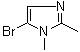 结构式 CAS# 24134-09-6, 5-溴-1,2-二甲基咪唑