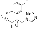 structure of CAS# 241479-74-3, (alphaS,betaR)-beta-(2,5-Difluorophenyl)-beta-hydroxy-alpha-methyl-1H-1,2,4-triazole-1-butanenitrile;(2S,3R)-3-(2,5-difluorophenyl)-3-hydroxy-2-methyl-4-(1,2,4-triazol-1-yl)butanenitrile