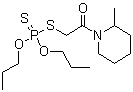structure of CAS# 24151-93-7, Piperophos;C 19490; N-(O,O-Dipropyl-dithiophosphorylacetyl)-2-methylpiperidine