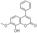 8-Hydroxy-7-methoxy-4-phenylcoumarin molecular structure (CAS 24258-36-4)