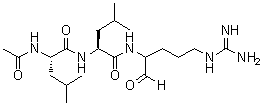 结构式 CAS# 24365-47-7, 乙酰基-L-亮氨酰-L-亮氨酰精氨醛