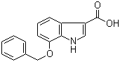 7-Benzyloxy-1H-indole-3-carboxylic acid molecular structure (CAS 24370-75-0)