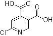 结构式 CAS# 243835-70-3, 6-氯吡啶-3,4-二甲酸