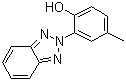 structure of CAS# 2440-22-4, Ultraviolet Absorbent UV-P;2-(2-Benzotriazolyl)-4-methylphenol; 2-(2-Hydroxy-5-methylphenyl)benzotriazole; 2-(2-Hydroxy-5-methyl-phenyl)benzotriazole; 2-(2H-Benzotriazol-2-yl)-p-cresol; Drometrizole; UV Absorber-1; Benazol P