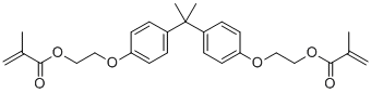 Bisphenol A bis(2-hydroxyethyl ether) dimethacrylate molecular structure (CAS 24448-20-2)