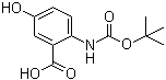 2-[(tert-Butoxycarbonyl)amino]-5-hydroxybenzoic acid molecular structure (CAS 244765-00-2)