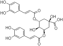 结构式 CAS# 2450-53-5, 异绿原酸 A; 3,5-二咖啡酰奎宁酸