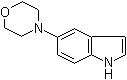 structure of CAS# 245117-16-2, 5-(4-Morpholinyl)-1H-indole;4-(1H-Indol-5-yl)morpholine; 5-Morpholinoindole
