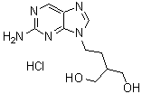 2-[2-(2-Amino-9H-purin-9-yl)ethyl]-1,3-propanediol monohydrochloride molecular structure (CAS 246021-75-0)