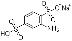 结构式 CAS# 24605-36-5, 2-氨基-1,4-苯二磺酸单钠盐; 苯胺-2,5-双磺酸单钠盐