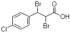 2,3-Dibromo-3-(4-chlorophenyl)propionic acid molecular structure (CAS 24653-99-4)