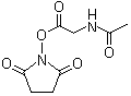 结构式 CAS# 24715-24-0, 乙酰基甘氨酸 N-羟基丁二酰亚胺酯