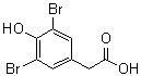 3,5-二溴-4-羟基苯乙酸分子结构 (CAS 24744-58-9)