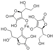 L-Ascorbic acid iron(II) molecular structure (CAS 24808-52-4)