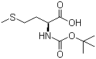 结构式 CAS# 2488-15-5, Boc-L-蛋氨酸; N-叔丁氧羰基-L-蛋氨酸