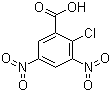 structure of CAS# 2497-91-8, 2-Chloro-3,5-dinitrobenzoic acid