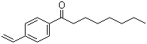 structure of CAS# 24993-87-1, 4-Octanoyl-1-vinylbenzene;4'-Vinyloctanophenone