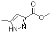 structure of CAS# 25016-17-5, Methyl 5-methyl-1H-pyrazole-3-carboxylate;Methyl 5-methylpyrazole-3-carboxylate