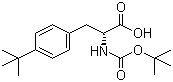 structure of CAS# 250611-12-2, Boc-D-4-tert-Butylphenylalanine;Boc-4-tert-Butyl-D-Phe-OH