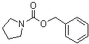 structure of CAS# 25070-74-0, 1-Pyrrolidinecarboxylic acid benzyl ester;N-(Benzyloxycarbonyl)pyrrolidine; N-Carbobenzyloxypyrrolidine