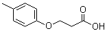 结构式 CAS# 25173-37-9, 3-(4-甲基苯氧基)丙酸