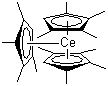 structure of CAS# 251984-08-4, Tris(tetramethylcyclopentadienyl)cerium
