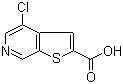 4-Chlorothieno[2,3-c]pyridine-2-carboxylic acid molecular structure (CAS 251996-86-8)