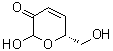 structure of CAS# 252006-38-5, (6R)-2-Hydroxy-6-(hydroxymethyl)-2H-pyran-3(6H)-one;3,4-DGE; 3,4-dideoxyglucosone-3-ene